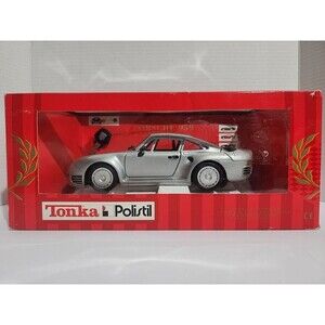 Tonka Polistil Porsche 959 Die-Cast – Silver – In Original Box - Made in Italy